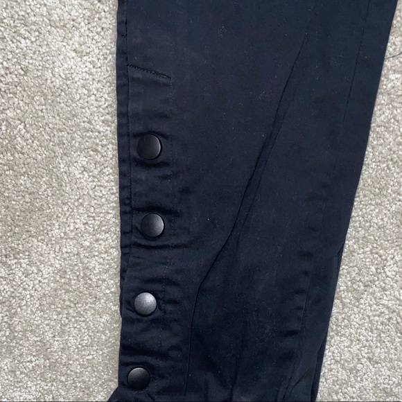 Track // Joggers Pants by The HideOutClothing // black Multi pocket Button Ankle - Picture 10 of 11